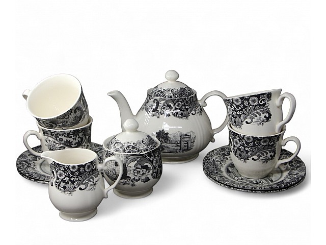 Чайный набор на 4 персоны 11 предметов Rome Grey Claytan