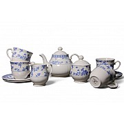 Чайный набор на 4 персоны 11 предметов Rose Cluster Blue Claytan