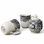 Набор из двух кружек с сахарницей 3 предмета Rome Grey Claytan