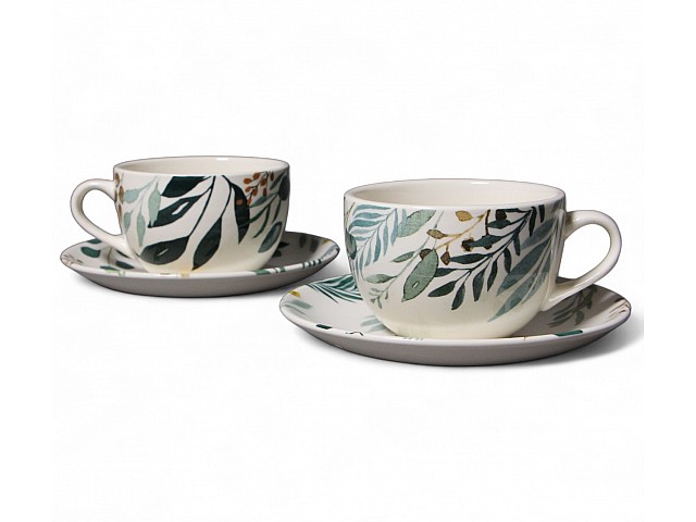 Набор из двух чайных пар 4 предмета 240 мл Ashland Claytan