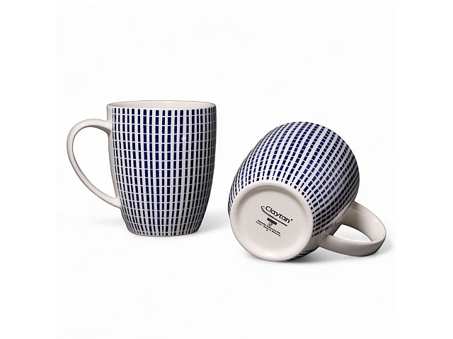 Набор из двух кружек 360 мл Singapore Blue Claytan