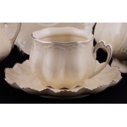Чашка с блюдцем Leander Виктория Слоновая кость 0,2л