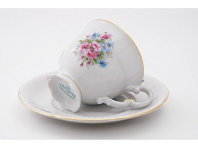 Чашка высокая с блюдцем Leander Соната 0013 0,15 л