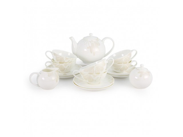 Чайный сервиз Магнолия Акку на 6 персон 15 предметов