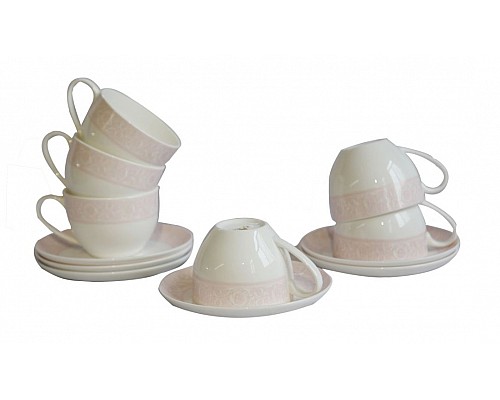 Набор чайных пар Дионис-Джеральдин Акку на 6 персон 12 предметов 250 мл