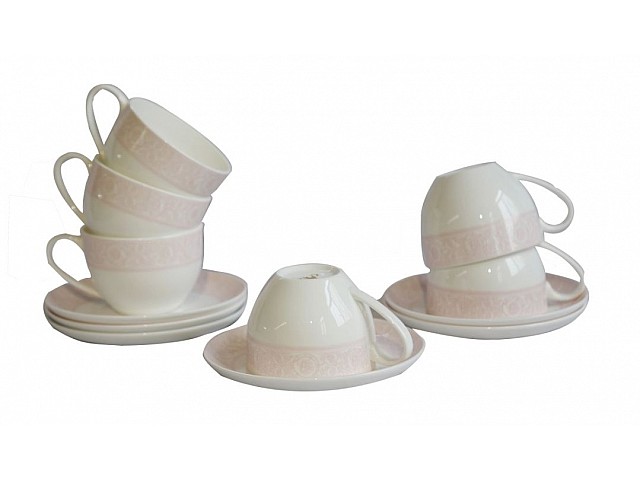 Набор чайных пар Дионис-Джеральдин Акку на 6 персон 12 предметов 250 мл