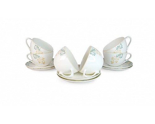 Набор чайных пар Оливия Акку 300 мл на 6 персон 12 предметов