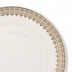 Тарелка закусочная Белый с золотом Акку 21 см