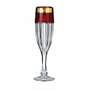 Набор фужеров для шампанского 150 мл Сафари Рубин Bohemia Crystal 6 шт