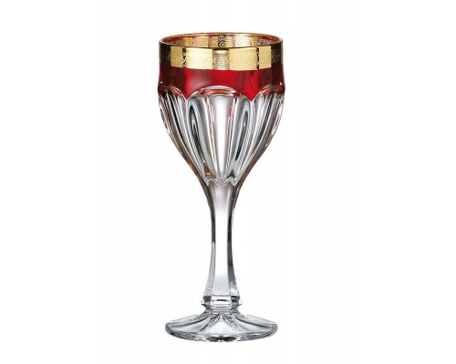 Набор бокалов для вина 190 мл Сафари Рубин Bohemia Crystal 6 шт