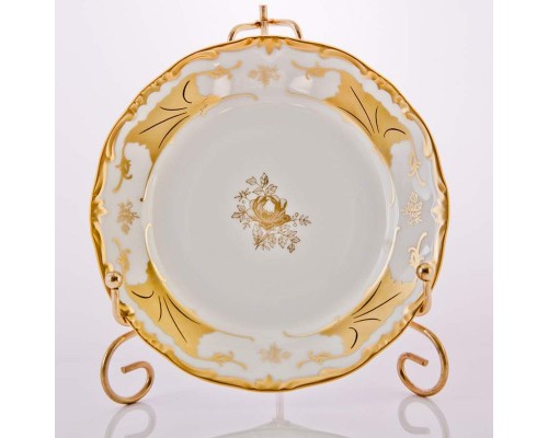Набор тарелок Кленовый лист белый Weimar Porzellan 17 см 6 штук
