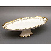 Блюдо овальное 50см на ножке Weimar Porzellan Кастэл