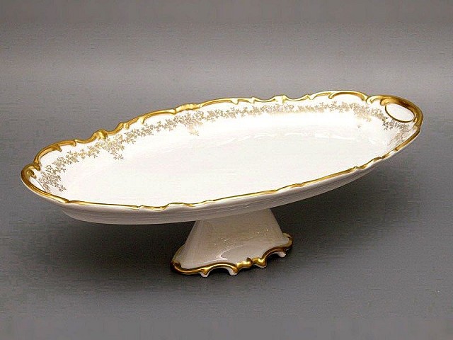 Блюдо овальное 50см на ножке Weimar Porzellan Кастэл