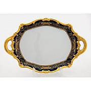 Блюдо овальное 37см Weimar Porzellan Симфония Кобальт