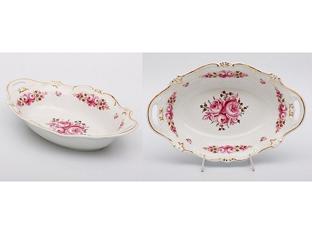 Хлебница 31см Weimar Porzellan Роза