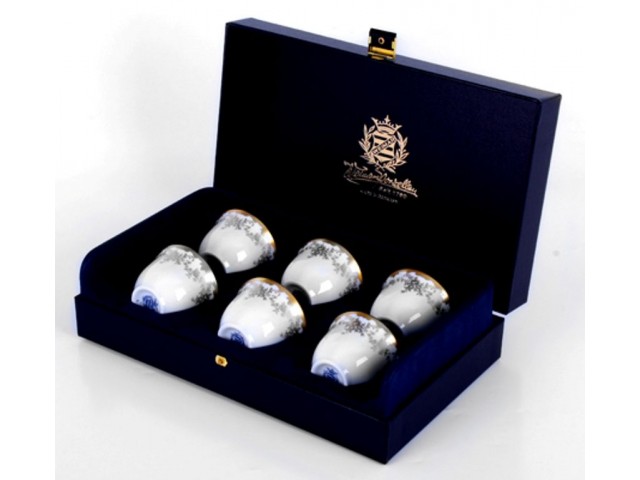 Набор кофейных чашек Арабика Weimar Porzellan Кастэл 160 мл подарочный на 6 персон