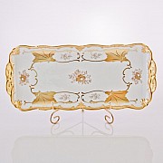 Рулетница 36см Weimar Porzellan Кленовый лист белый