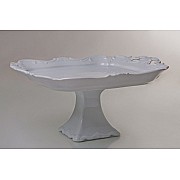 Блюдо квадратное на ножке Недекорированный Weimar Porzellan 30 см