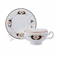 Набор бульонных пар 360 мл Бернадотт Синий глаз (6 пар)