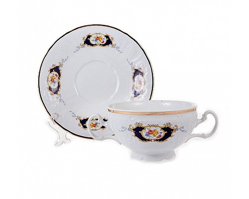 Набор бульонных пар 360 мл Бернадотт Синий глаз (6 пар)