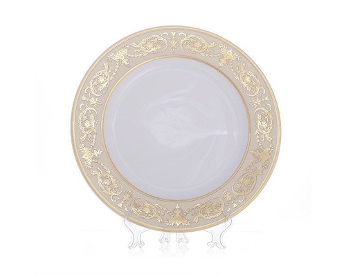 Набор тарелок Bavaria Александрия Крем/золото 27 см 6 штук