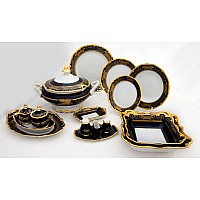 Сервиз столовый Weimar Porzellan на 12 персон 48 предметов Симфония Кобальт