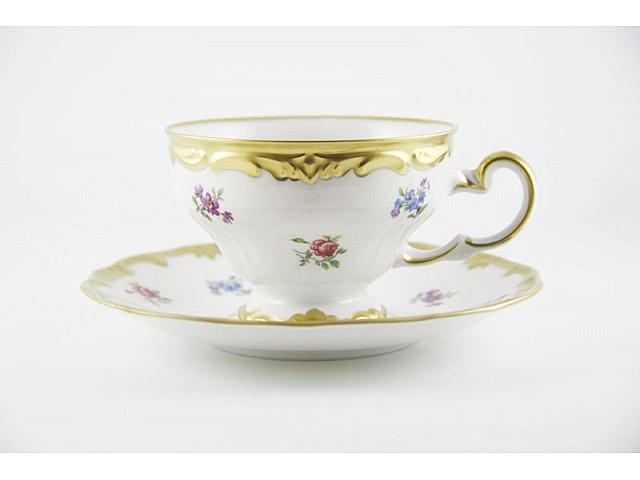 Набор чайный Мейсенский цветок Weimar Porzellan 210 мл на 6 персон