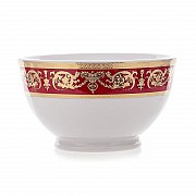 Салатник круглый 13 см Bavaria Александрия Красная/золото