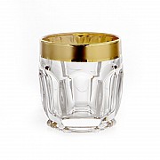 Набор стаканов для виски 250мл 6шт "Сафари Золотая дорожка" Bohemia Crystal (Богемия Кристал)
