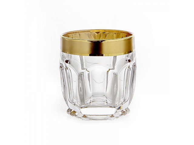 Набор стаканов для виски 250мл 6шт "Сафари Золотая дорожка" Bohemia Crystal (Богемия Кристал)