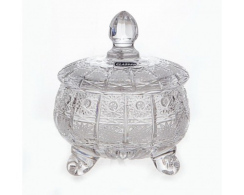 Ваза для фруктов тройножка 11.5 см Glasspo Bohemia