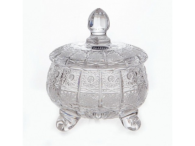 Ваза для фруктов тройножка 11.5 см Glasspo Bohemia