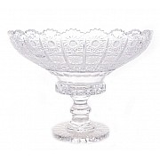 Ваза для фруктов 25,5 см на ножке Glasspo Bohemia