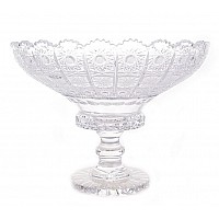 Ваза для фруктов 25,5 см на ножке Glasspo Bohemia