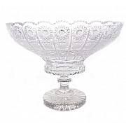 Ваза для фруктов 35,5 см на ножке Glasspo Bohemia 