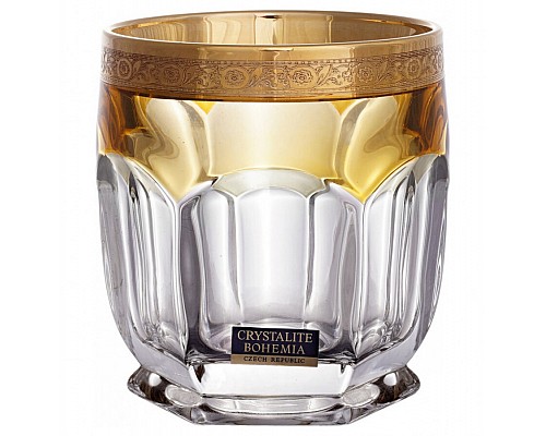 Набор стаканов для виски Сафари желтый 280 мл Bohemia Crystal 6 шт Набор стаканов для виски Сафари желтый 280 мл Bohemia Crystal 6 шт