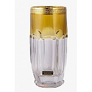 Набор стаканов для воды Сафари желтый 350 мл Bohemia Crystal 6 шт