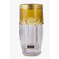 Набор стаканов для воды Сафари желтый 350 мл Bohemia Crystal 6 шт