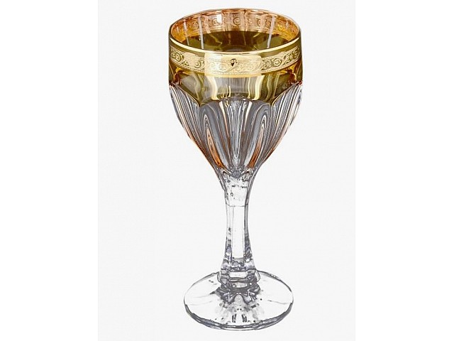 Набор бокалов для вина Сафари желтый Bohemia Crystal 6 шт