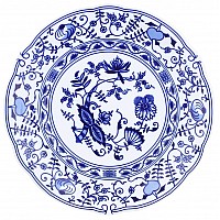 Набор тарелок 21 см на 6 персон Leander Мэри-Энн Луковый рисунок 