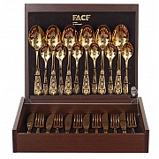 Набор столовых приборов Antique Gold Face на 6 персон 24 предмета