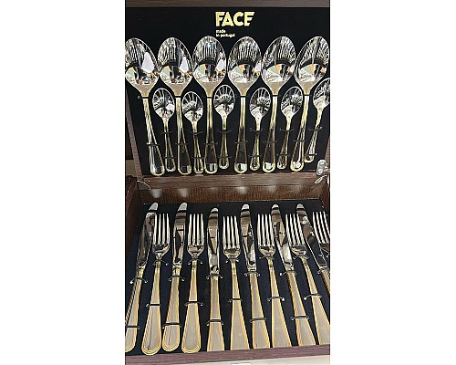 Набор столовых приборов Desna Gold Face 6 персон 24 предмета