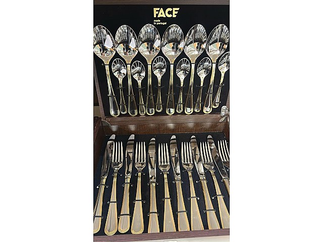 Набор столовых приборов Desna Gold Face 6 персон 24 предмета