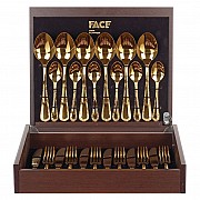 Набор столовых приборов Croise Gold Face на 6 персон 24 предмета