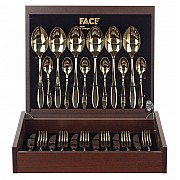 Набор столовых приборов Jasmin Champagne Face на 6 персон 24 предмета