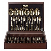 Набор столовых приборов Invicta Gold Face на 6 персон 24 предмета
