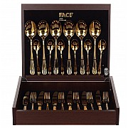 Набор столовых приборов Fly Gold Face на 6 персон 24 предмета 