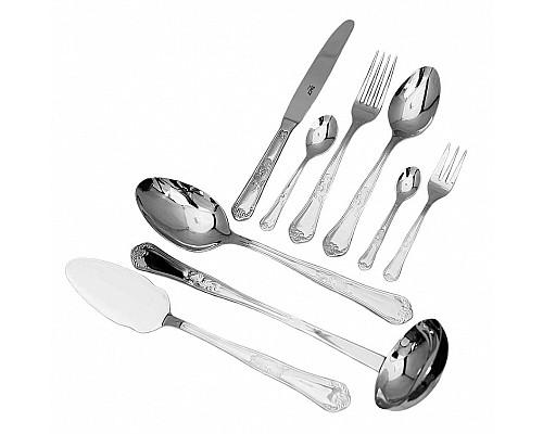 Набор столовых приборов Queen Face на 12 персон 75 предметов