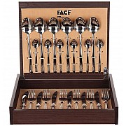 Набор столовых приборов Victoria Gold Face на 6 персон 24 предмета