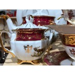 Сервиз чайный Охота красная Bavarian Porcelain на 6 персон